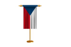 捷克礼仪旗帜矢量免费