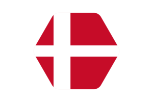 丹麦国旗矢量插图