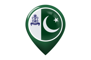 巴基斯坦海军司令旗帜地图图钉图标