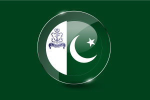 巴基斯坦海军司令旗帜光面圆形按钮