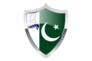 带有中世纪加热器盾牌的巴基斯坦海军司令旗帜