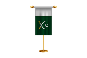 巴基斯坦陆军旗矢量免费下载