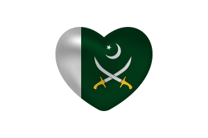 巴基斯坦陆军旗心形