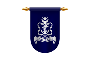巴基斯坦海军旗徽章矢量图像