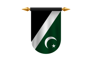 伊斯兰堡旗帜矢量图像