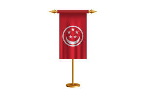 新加坡民船旗矢量免费