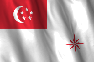 新加坡海军旗帜（法定比例）