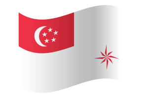 新加坡海军旗（法定比例）