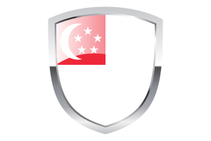 新加坡海军旗（法定比例）剪贴画