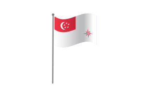 新加坡海军旗帜挥舞（法定比例）
