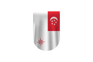 新加坡海军（法定比例）旗帜矢量免费下载（SVG，PNG）