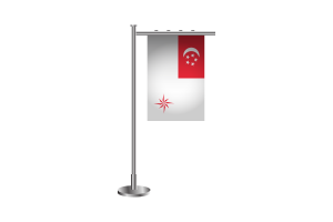 新加坡海军（法定比例）立旗