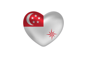 新加坡海军之爱（法定比例） 心形