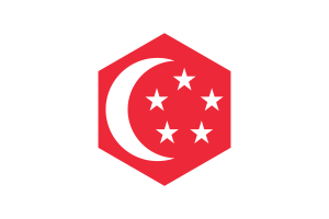 新加坡总统旗六边形