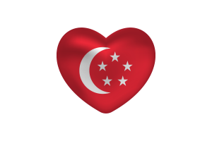 新加坡总统旗心形之爱