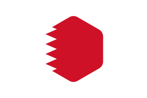 科威特苏拉米旗帜圆形六边形