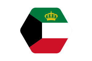 科威特埃米尔旗帜矢量插图的标准