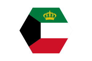 科威特埃米尔旗帜矢量免费标准 |SVG 和 PNG