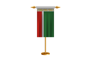 车臣共和国国旗矢量免费