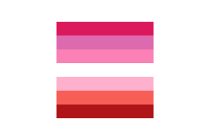 性别流体女同性恋旗帜