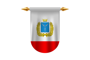 萨拉托夫旗帜标志矢量图像