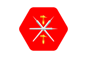 图拉州旗插图六边形圆形