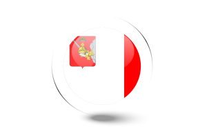 沃洛格达旗帜光面圆形按钮