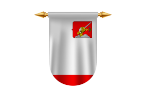 沃洛格达旗帜标志矢量图像
