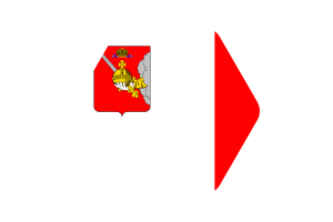 沃洛格达旗帜插图六边形圆形