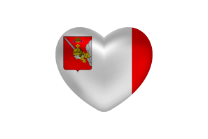 沃洛格达旗帜心形
