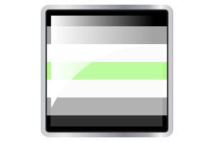无性别旗帜方块图标