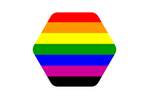 黑色条纹旗帜矢量插图