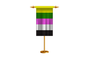 Ceterosexual性取向人群仪式旗帜矢量免费