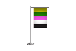 3d Ceterosexual性取向人群立旗