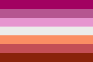 女同性恋Femme人群的旗帜