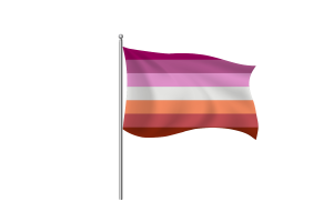 女同性恋Femme人群旗符号