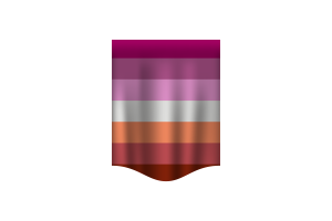 女同性恋Femme人群旗帜