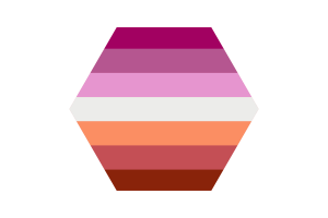 免费女同性恋Femme人群旗帜矢量 |SVG 和 PNG
