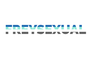 Freysexual性取向人群旗帜文字艺术