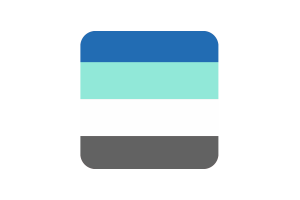 Freysexual性取向人群旗帜方形圆形