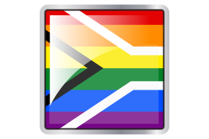 同性恋骄傲南非旗帜广场图标