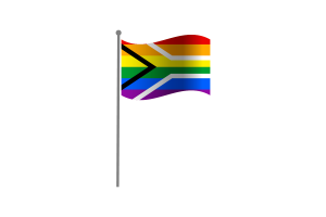 南非同性恋骄傲挥舞旗帜