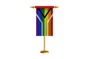 同性恋骄傲南非礼仪旗帜矢量免费