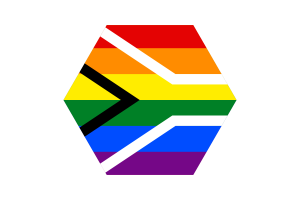 同性恋骄傲南非旗帜矢量免费 |SVG 和 PNG