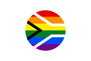 同性恋骄傲南非旗帜矢量免费下载