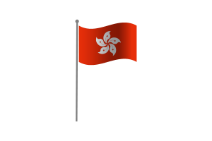 挥舞着香港区旗