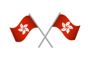 香港区旗标志矢量免费