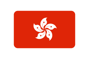 香港区旗三角形圆形