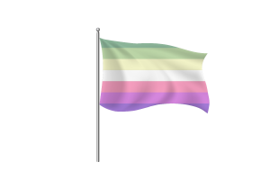 Genderfae性别流体人群旗帜符号
