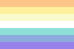 Genderfaun性别流动者群体旗帜
